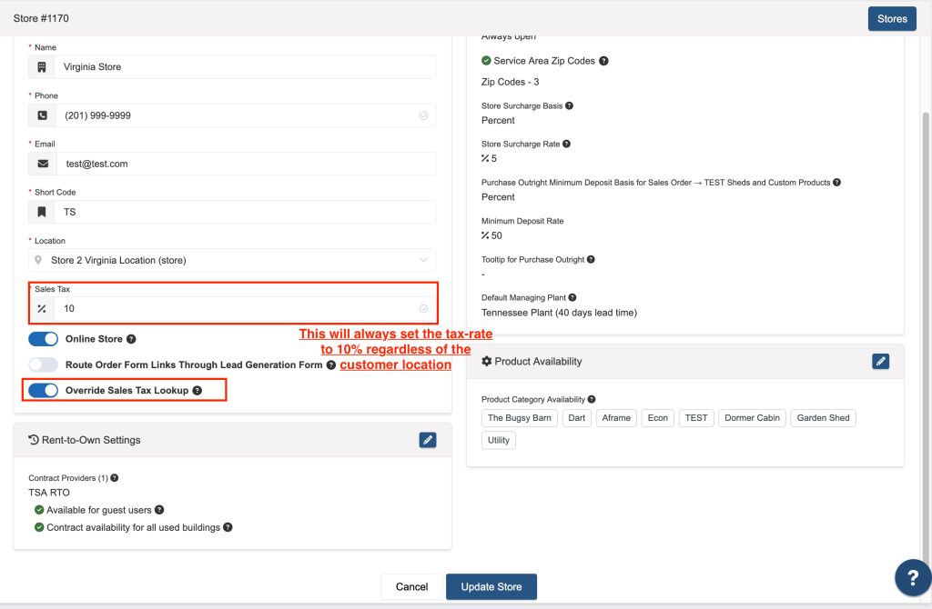 How to Set a Static Tax Rate